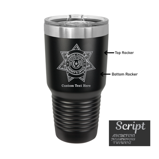 Custom HCSO 30oz Tumbler with Patch