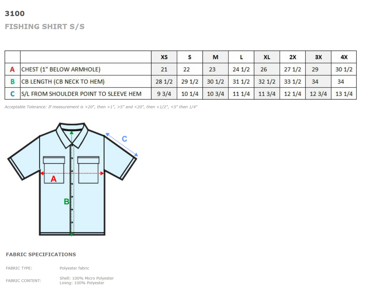 BTC - BAW Embroidered Fishing Shirt