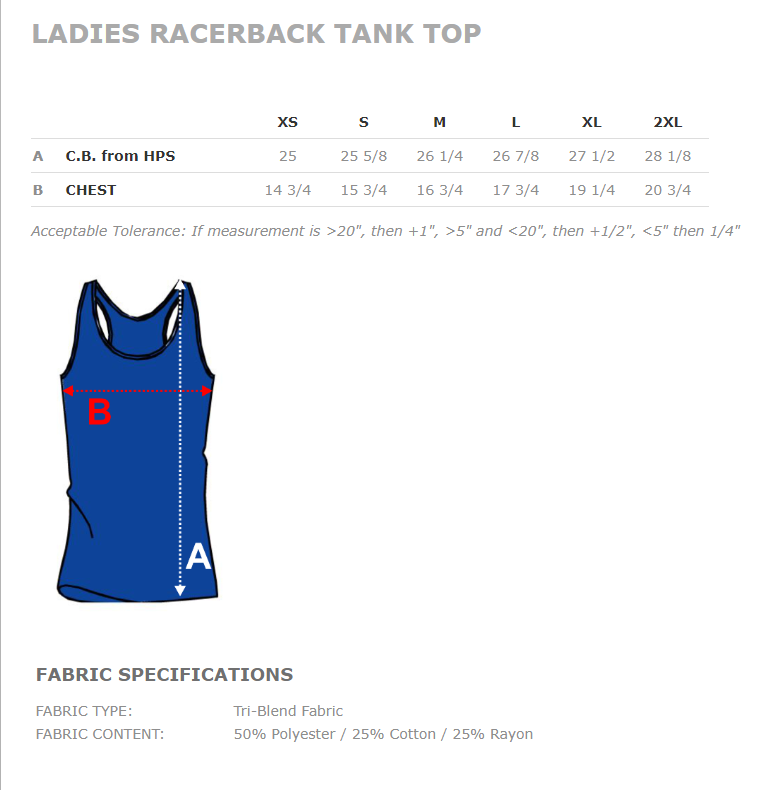PVA Volleyball Ladies Flowy Back Tank