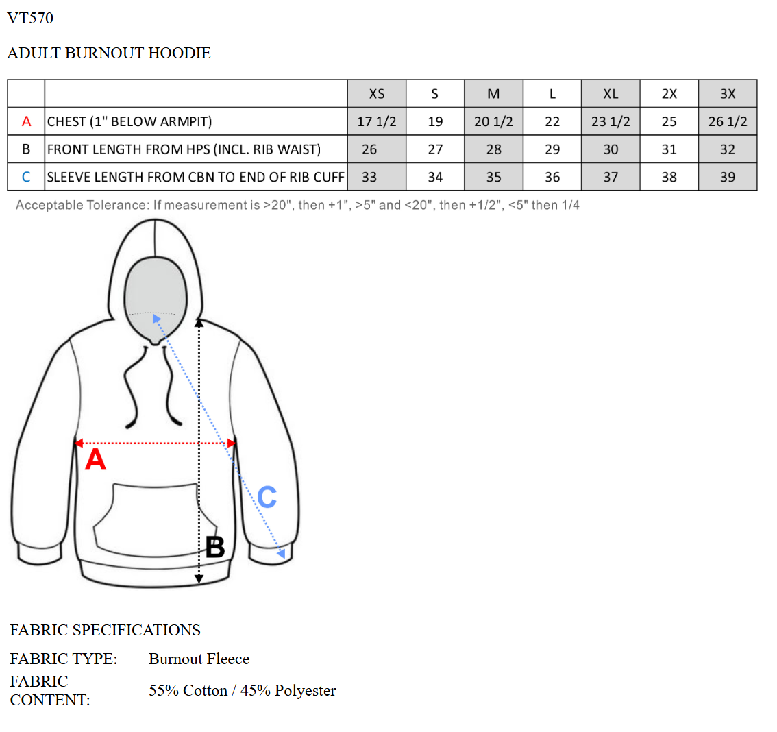PVA Burnout Hoodies