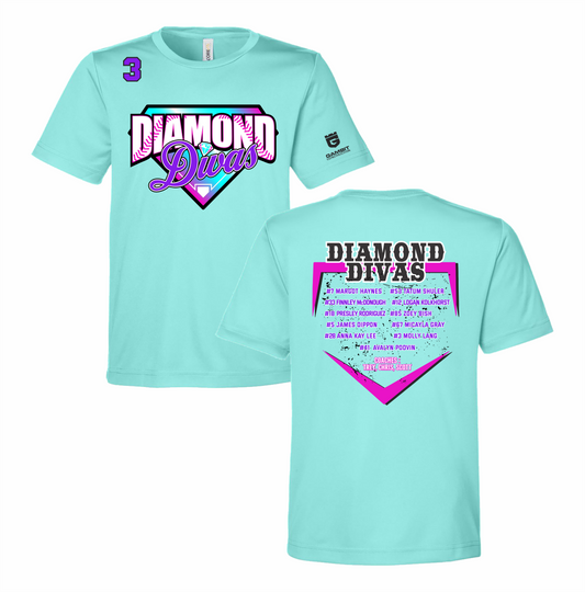 FSA Diamond Divas Softball Roster Shirt - BISH