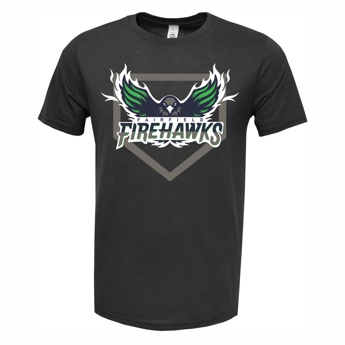 Unisex Soft Ring Spun Cotton Poly Blended Tee- Home Plate