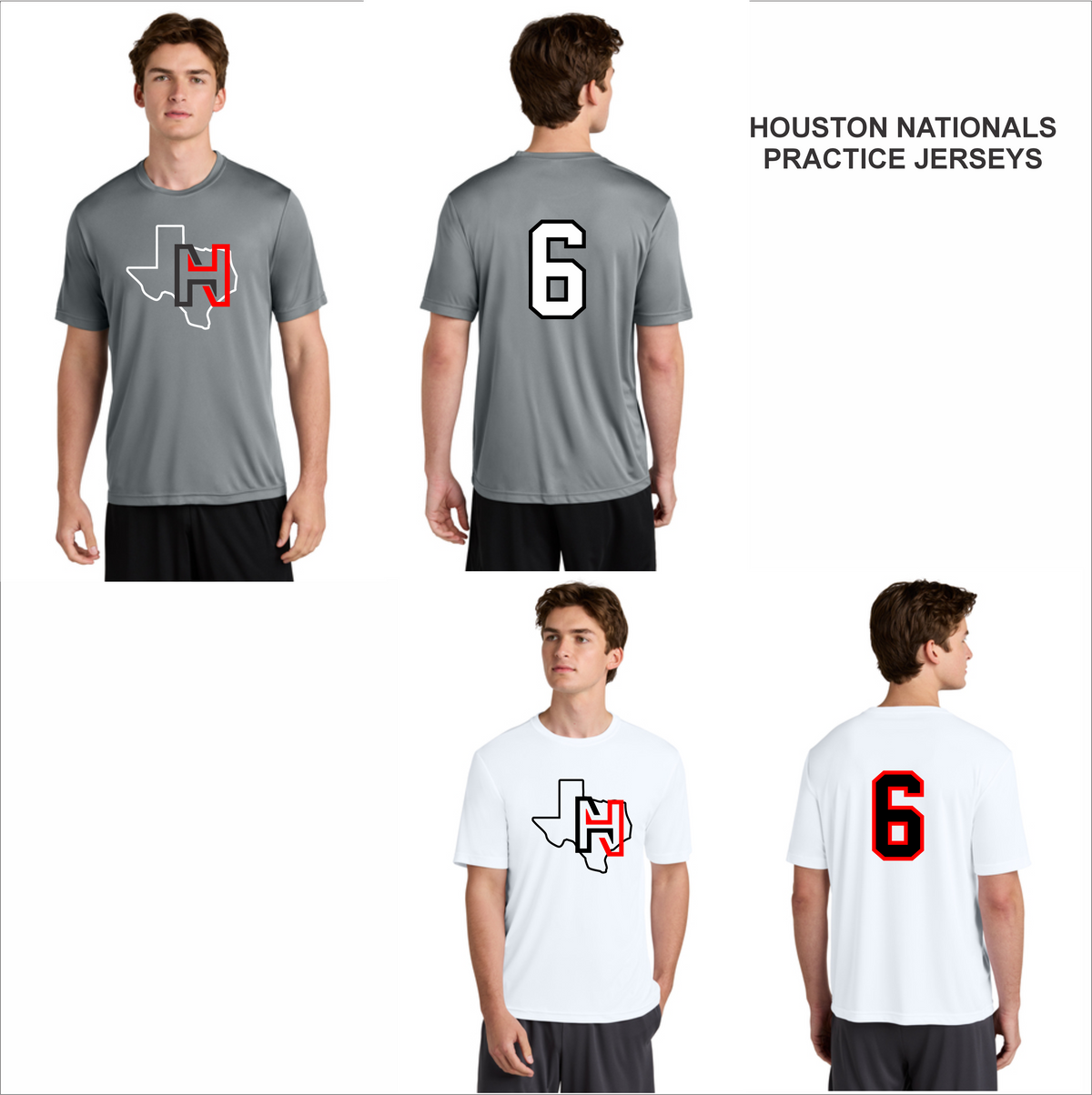 Houston Nationals Practice Jerseys