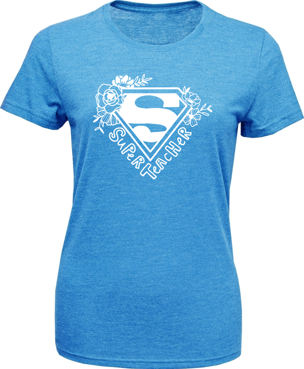 Women's Soft-Tek Blend T-Shirt- Super Teacher