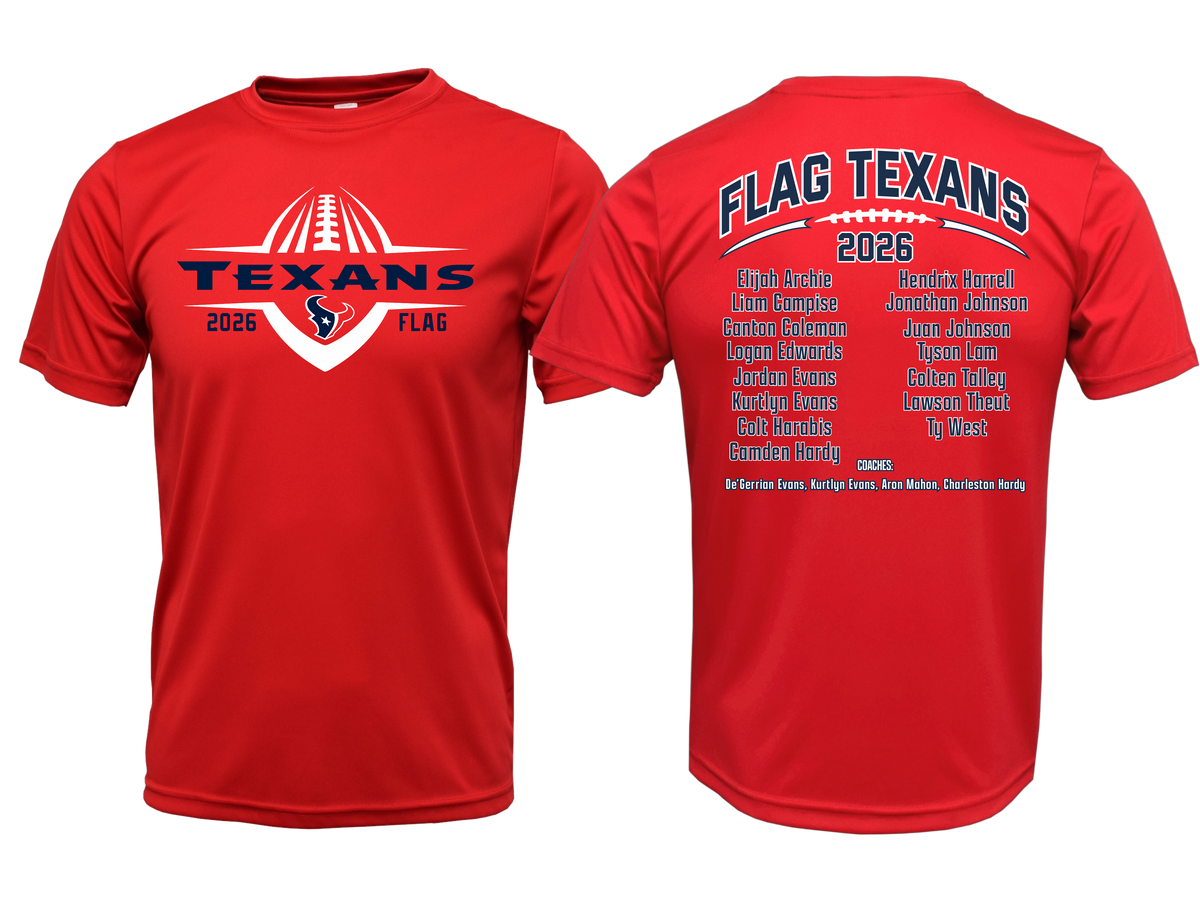 2026 Texans Flag Roster Shirts