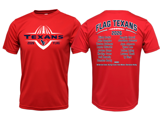 2026 Texans Flag Roster Shirts