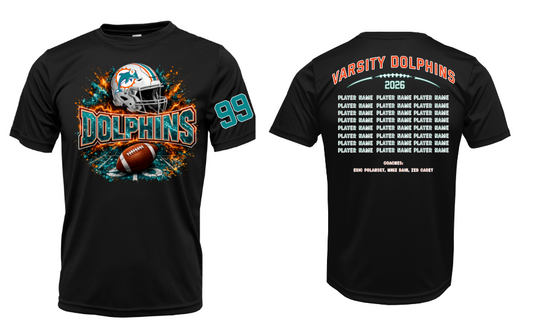 2026 Varsity Dolphins Roster Shirt