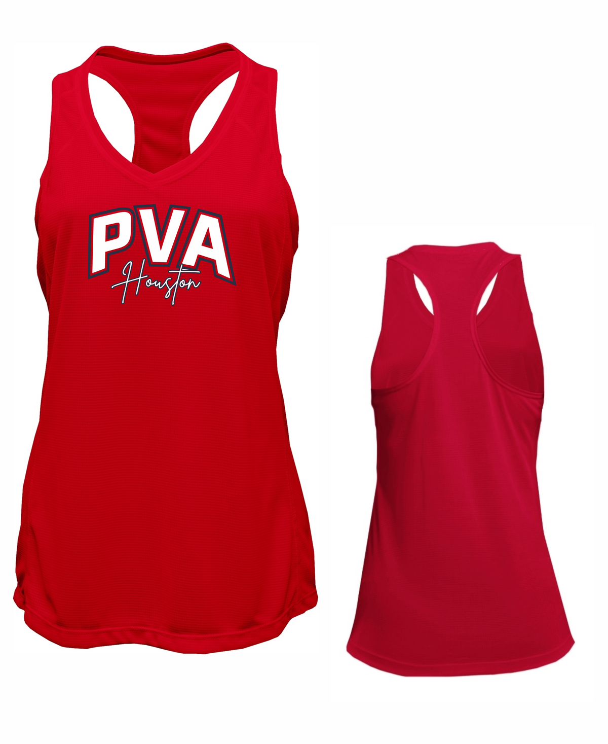 Ladies Grid Singlet Tank Top- PVA Volleyball