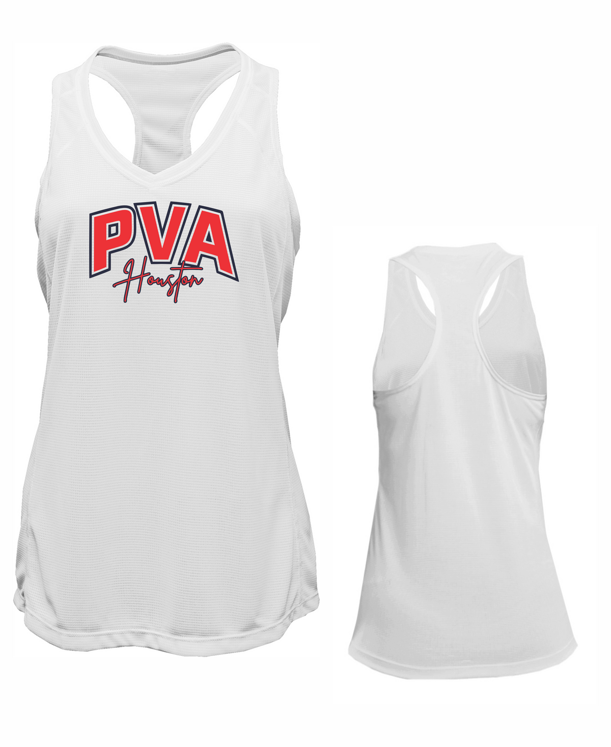 Ladies Grid Singlet Tank Top- PVA Volleyball