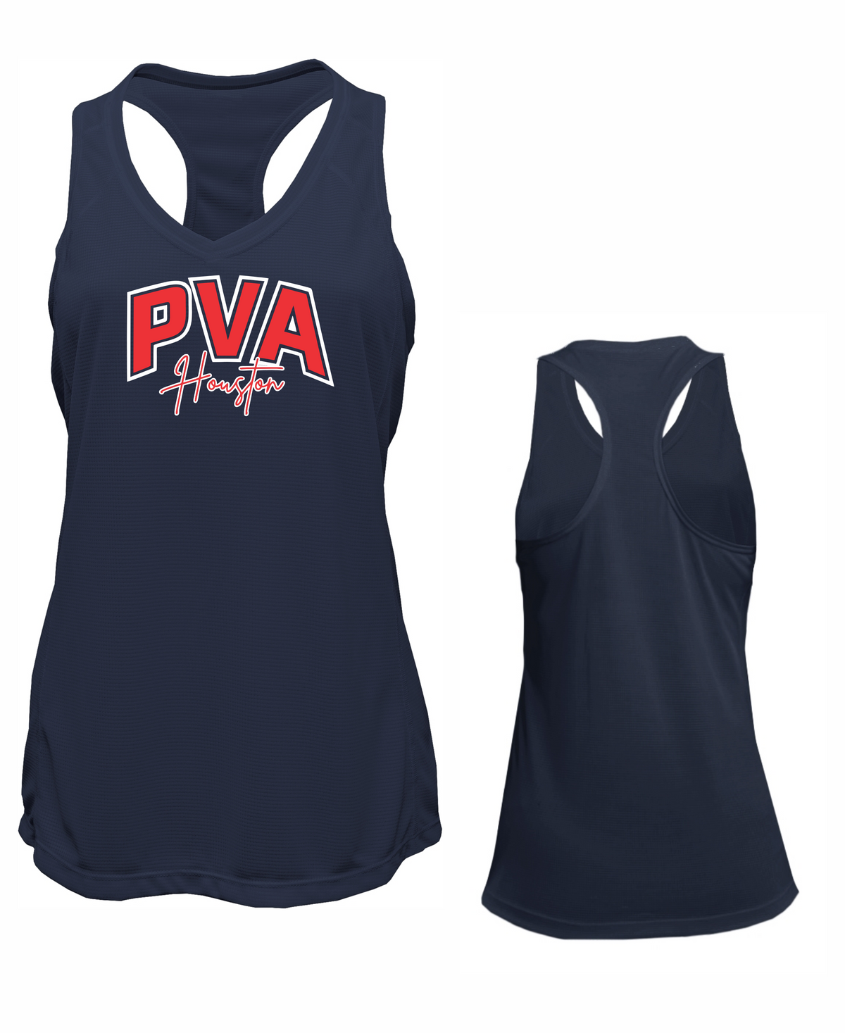 Ladies Grid Singlet Tank Top- PVA Volleyball