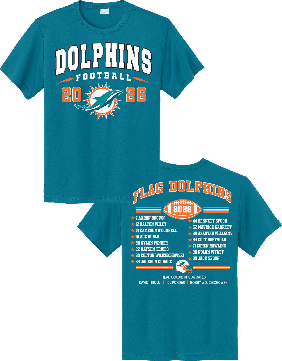 FLAG DOLPHINS Roster Shirt